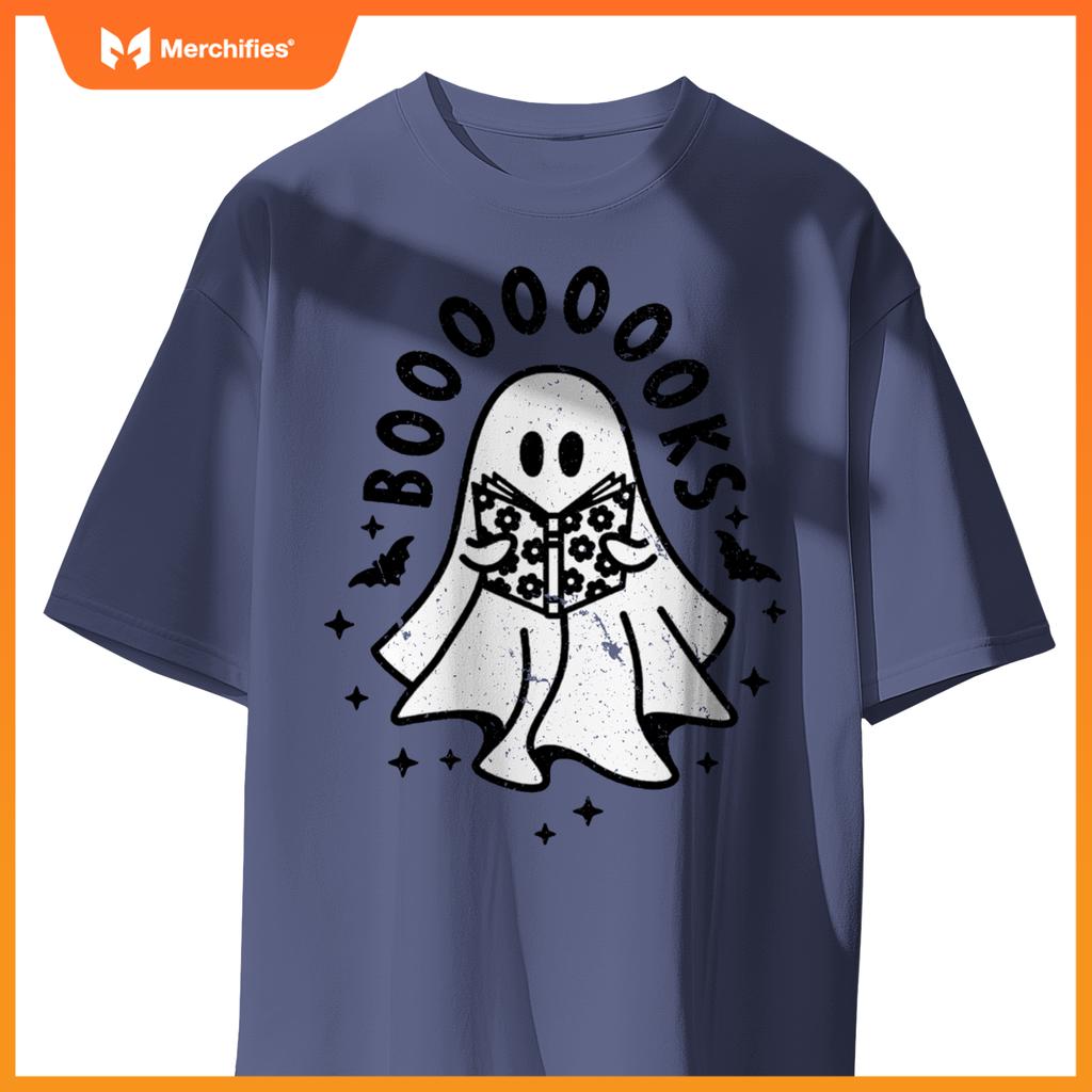 Ghost book reading halloween books lover teacher kids