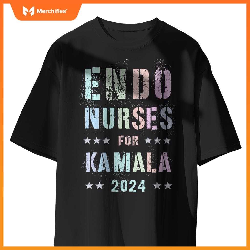 Girls endo nurses  kamala harris hormone specialist team T-Shirt