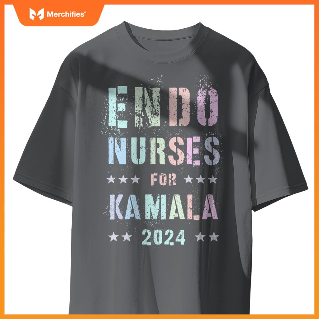 Girls endo nurses  kamala harris hormone specialist team T-Shirt