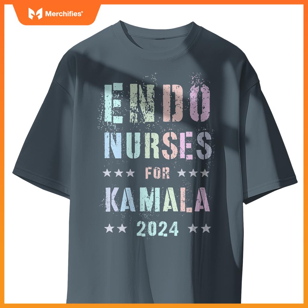 Girls endo nurses  kamala harris hormone specialist team T-Shirt