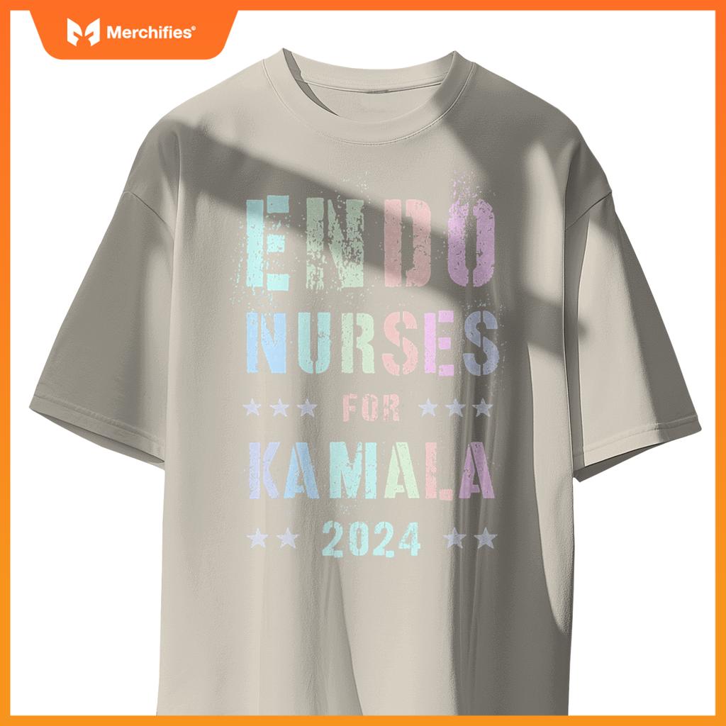 Girls endo nurses  kamala harris hormone specialist team T-Shirt