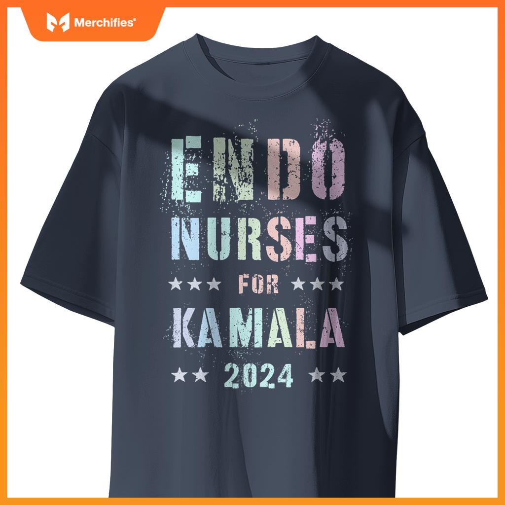 Girls endo nurses  kamala harris hormone specialist team T-Shirt