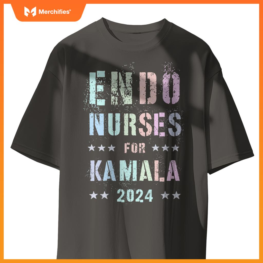 Girls endo nurses  kamala harris hormone specialist team T-Shirt