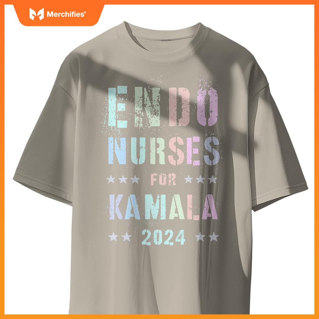 Girls endo nurses  kamala harris hormone specialist team T-Shirt