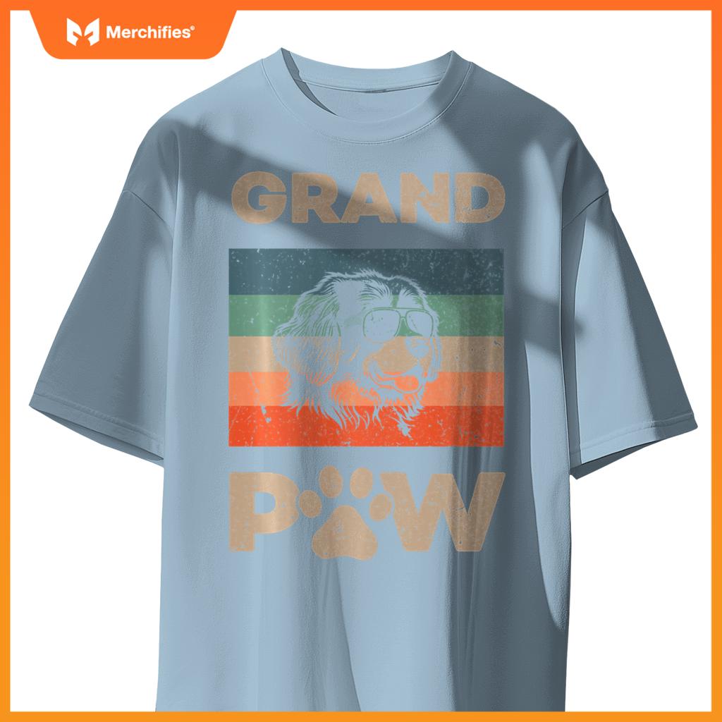 Grand Paw Newfoundland Dog Grandpaw Grandpa Christmas T-Shirt