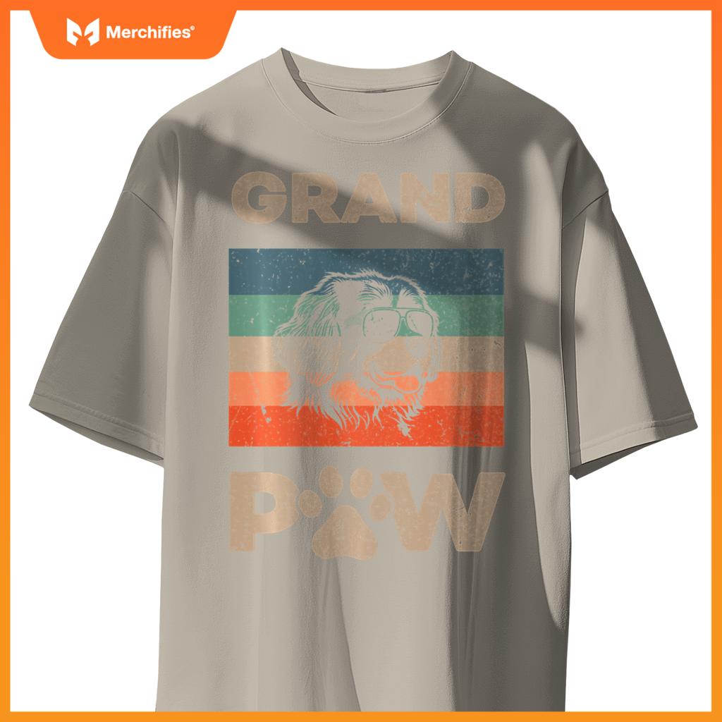 Grand Paw Newfoundland Dog Grandpaw Grandpa Christmas T-Shirt