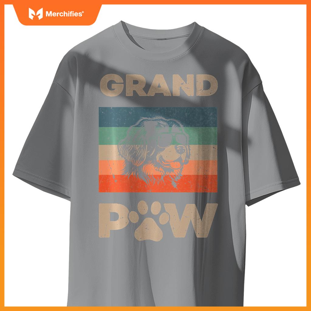 Grand Paw Newfoundland Dog Grandpaw Grandpa Christmas T-Shirt