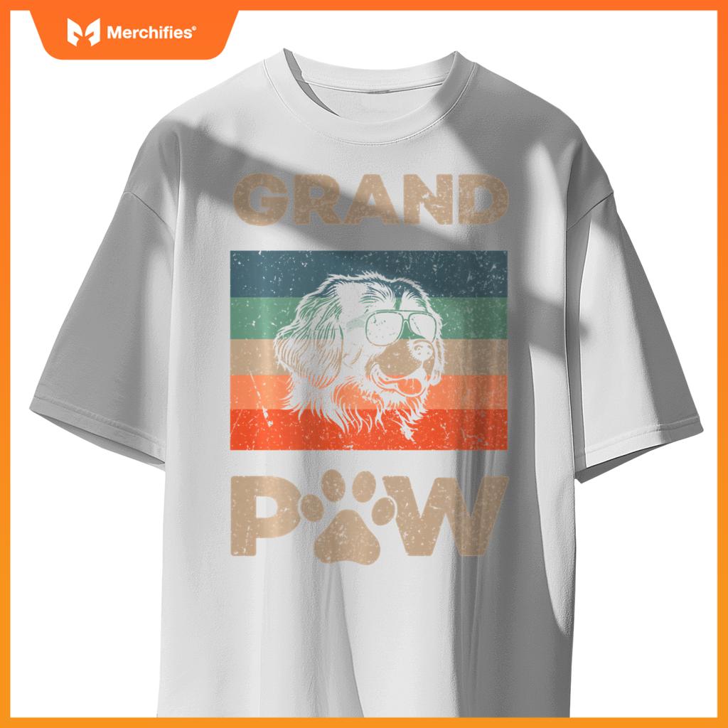 Grand Paw Newfoundland Dog Grandpaw Grandpa Christmas T-Shirt