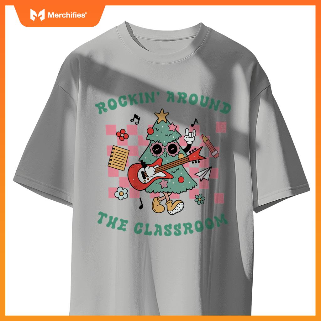 Groovy rockin around  classroom teacher christmas squad