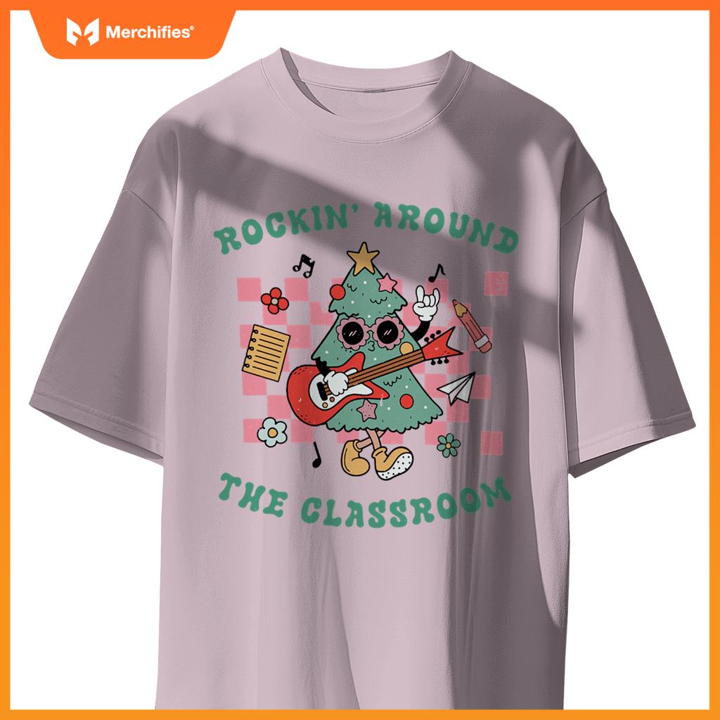 Groovy rockin around  classroom teacher christmas squad