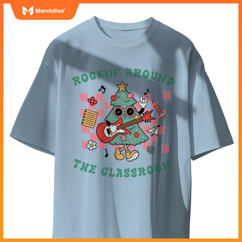 Groovy rockin around  classroom teacher christmas squad
