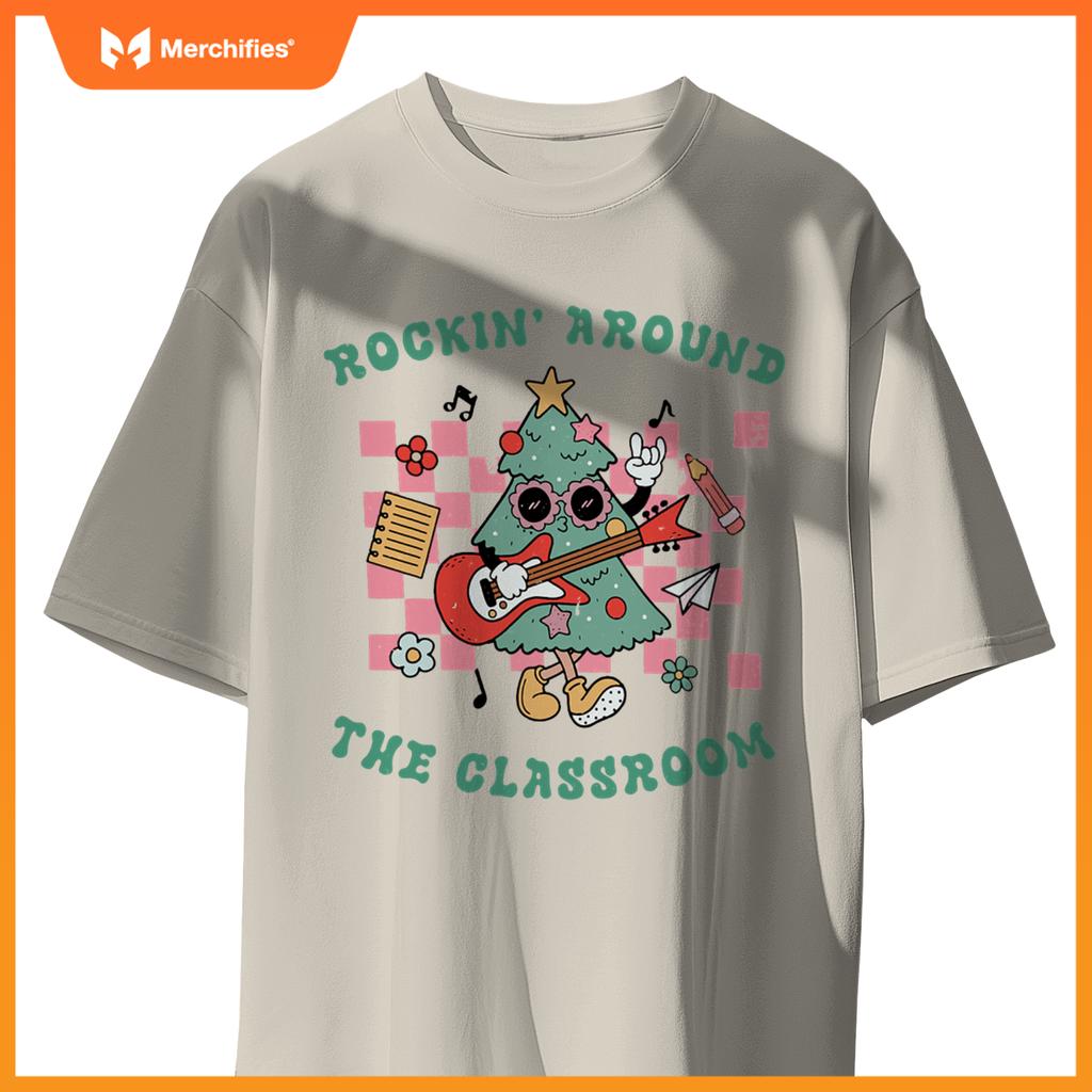 Groovy rockin around  classroom teacher christmas squad