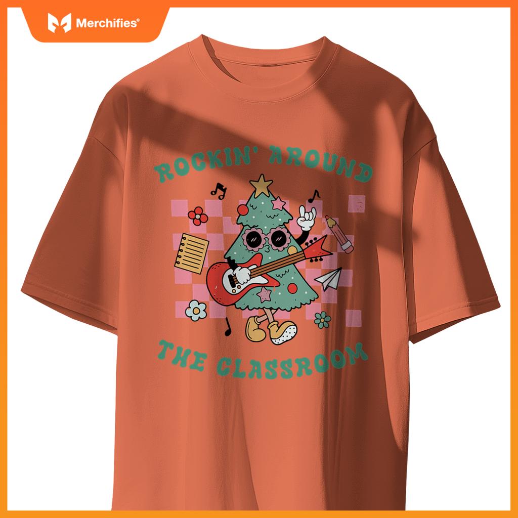 Groovy rockin around  classroom teacher christmas squad