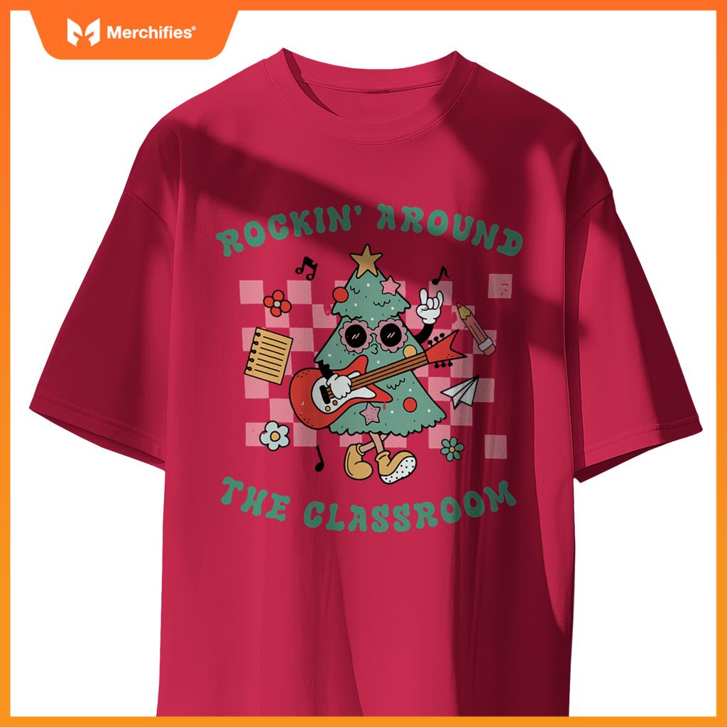 Groovy rockin around  classroom teacher christmas squad