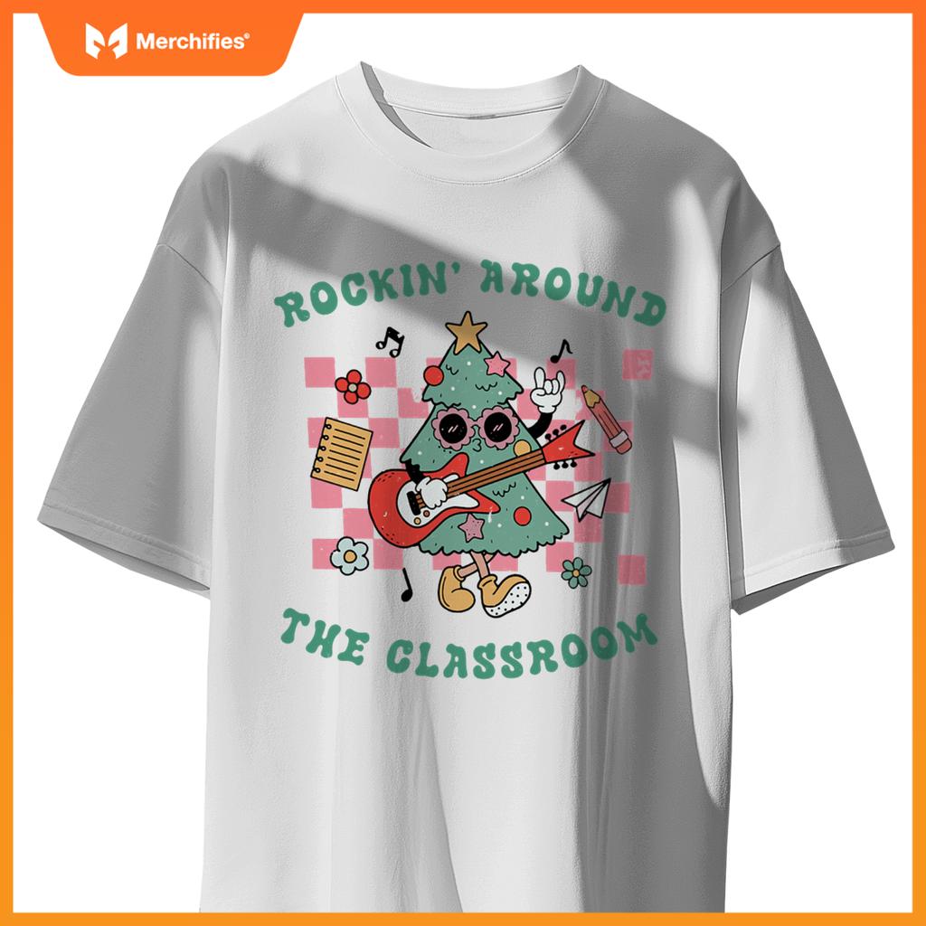 Groovy rockin around  classroom teacher christmas squad