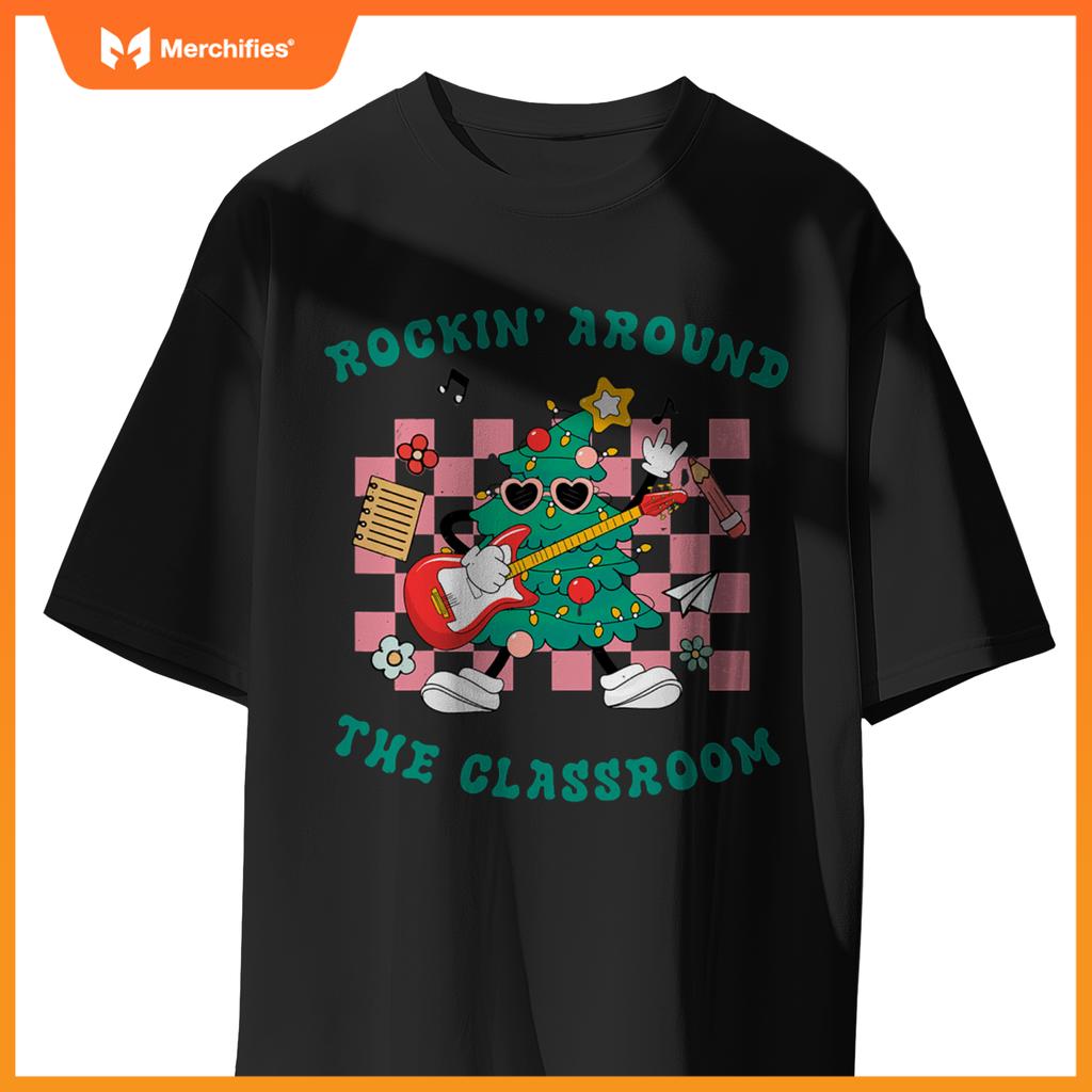 Groovy teacher christmas rockin around  classroom