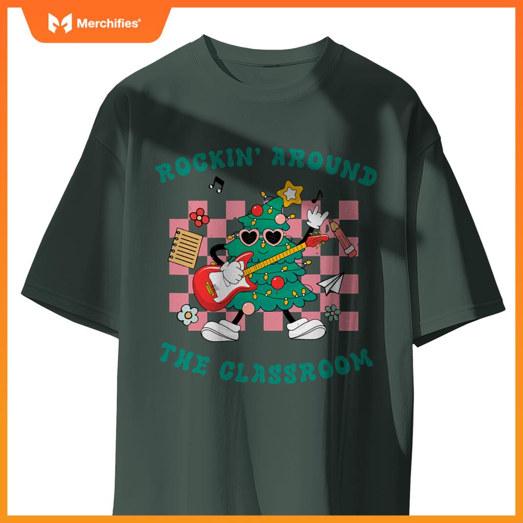 Groovy teacher christmas rockin around  classroom