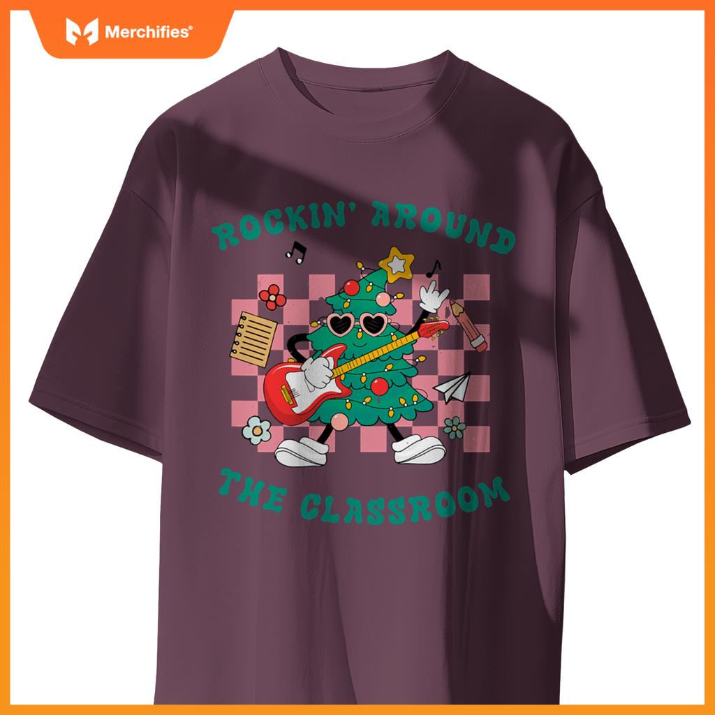 Groovy teacher christmas rockin around  classroom