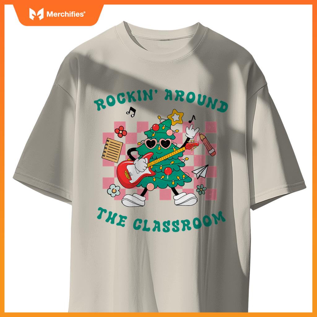Groovy teacher christmas rockin around  classroom