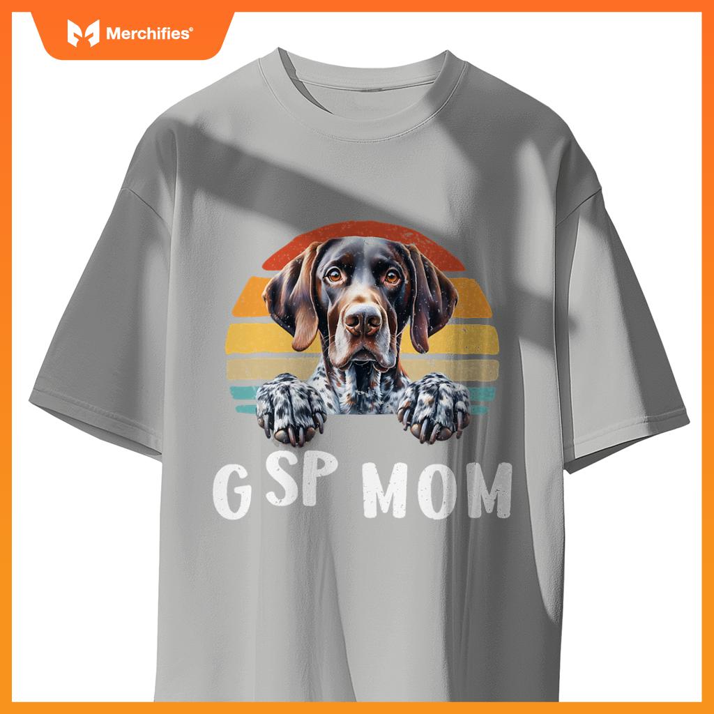 Gsp Mom German Shorthaired Pointer  Women Hunting Dog T-Shirt