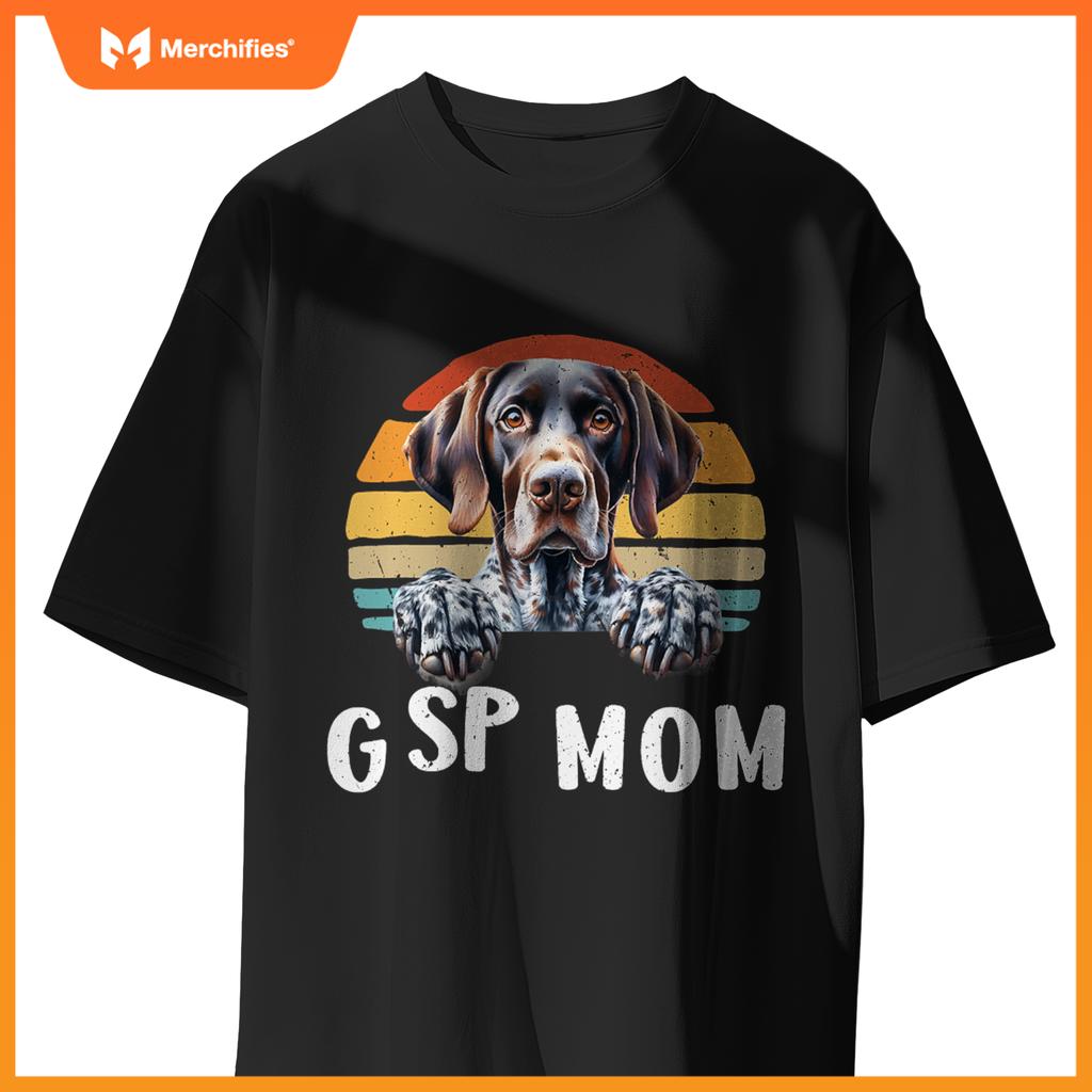 Gsp Mom German Shorthaired Pointer  Women Hunting Dog T-Shirt
