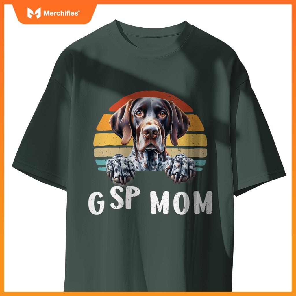 Gsp Mom German Shorthaired Pointer  Women Hunting Dog T-Shirt