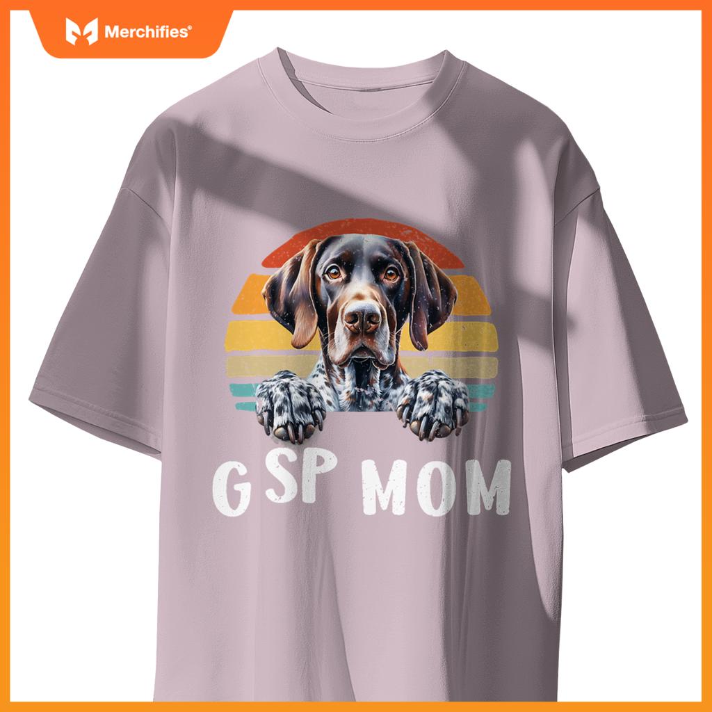 Gsp Mom German Shorthaired Pointer  Women Hunting Dog T-Shirt
