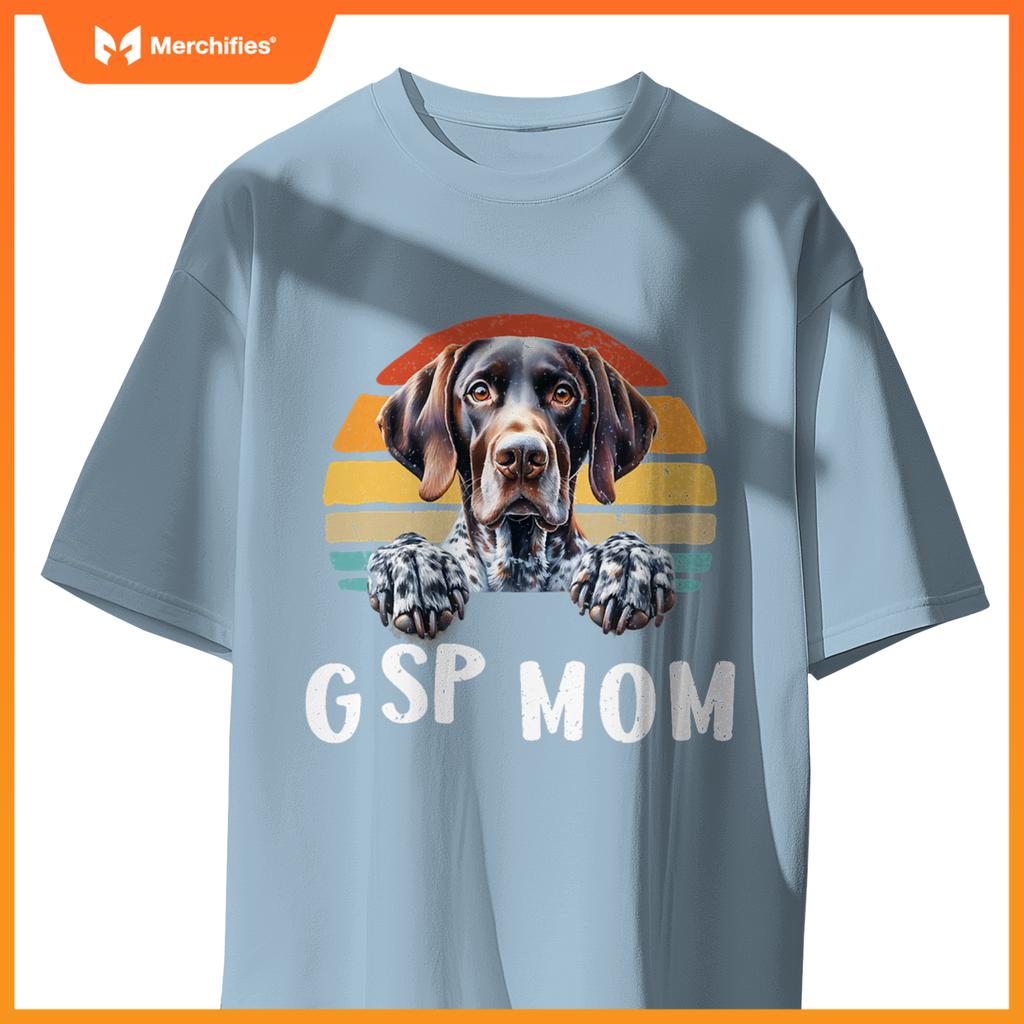 Gsp Mom German Shorthaired Pointer  Women Hunting Dog T-Shirt