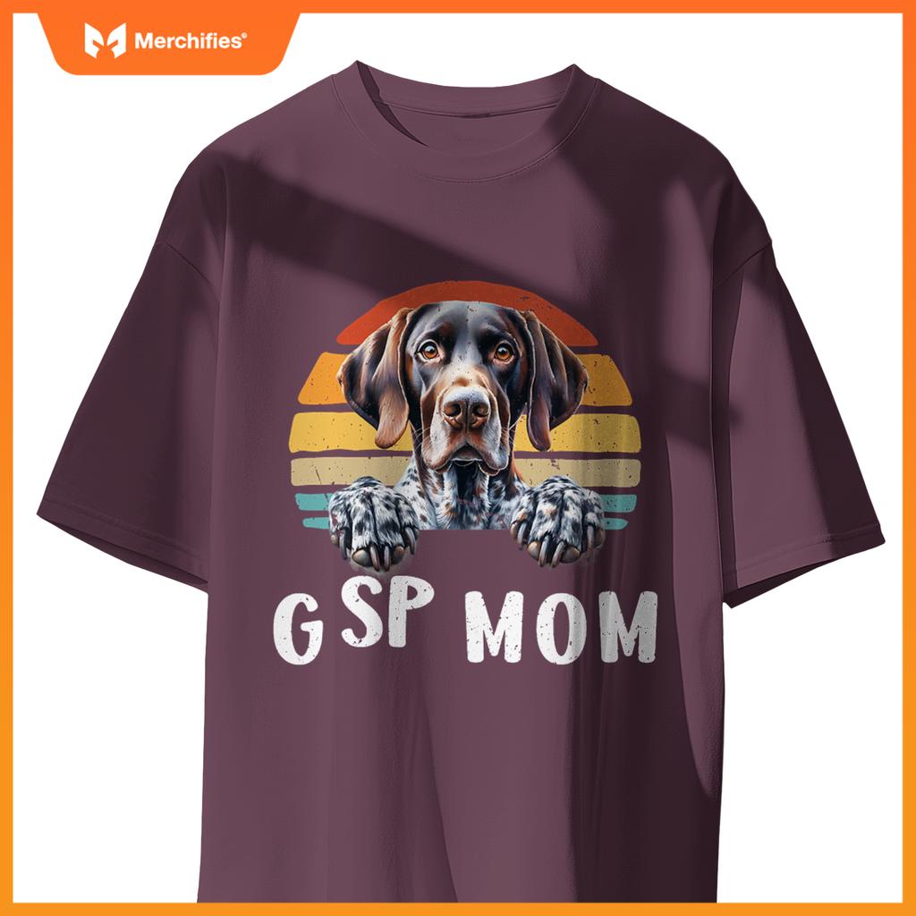 Gsp Mom German Shorthaired Pointer  Women Hunting Dog T-Shirt