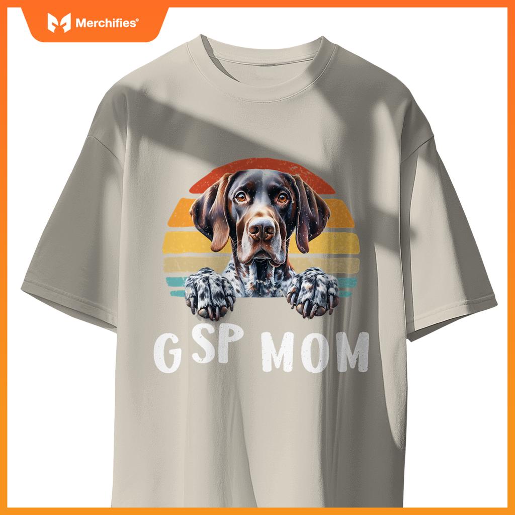 Gsp Mom German Shorthaired Pointer  Women Hunting Dog T-Shirt