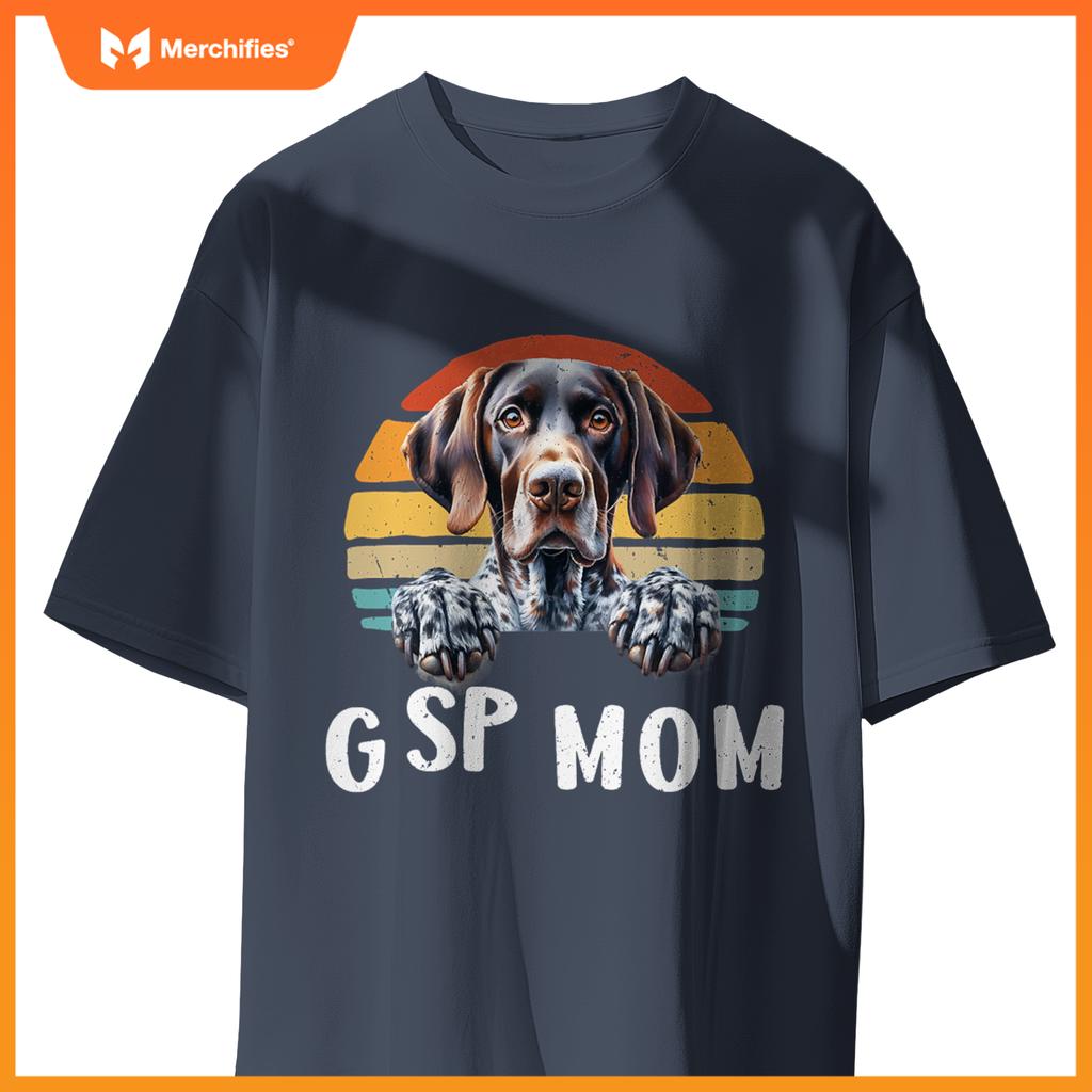 Gsp Mom German Shorthaired Pointer  Women Hunting Dog T-Shirt