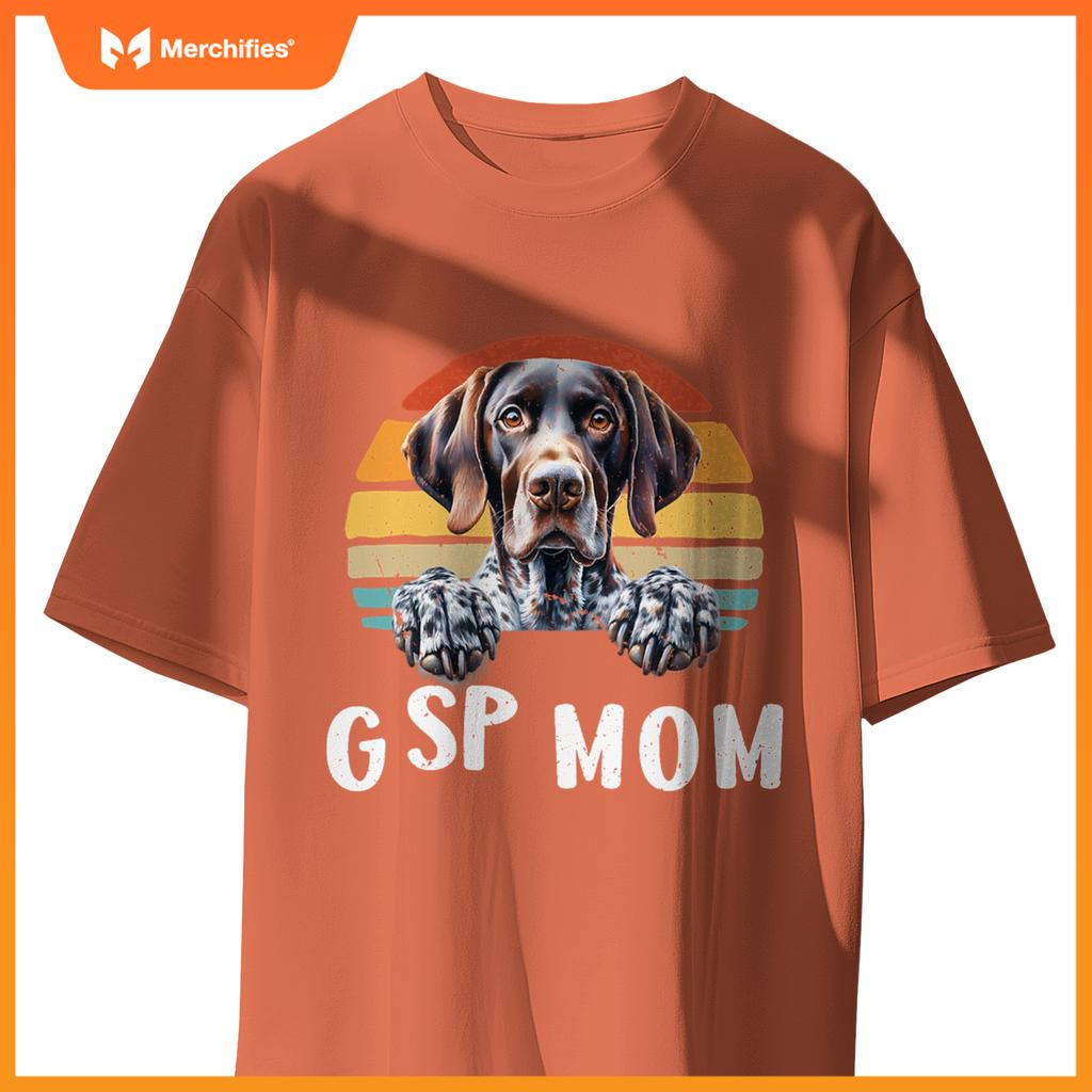 Gsp Mom German Shorthaired Pointer  Women Hunting Dog T-Shirt
