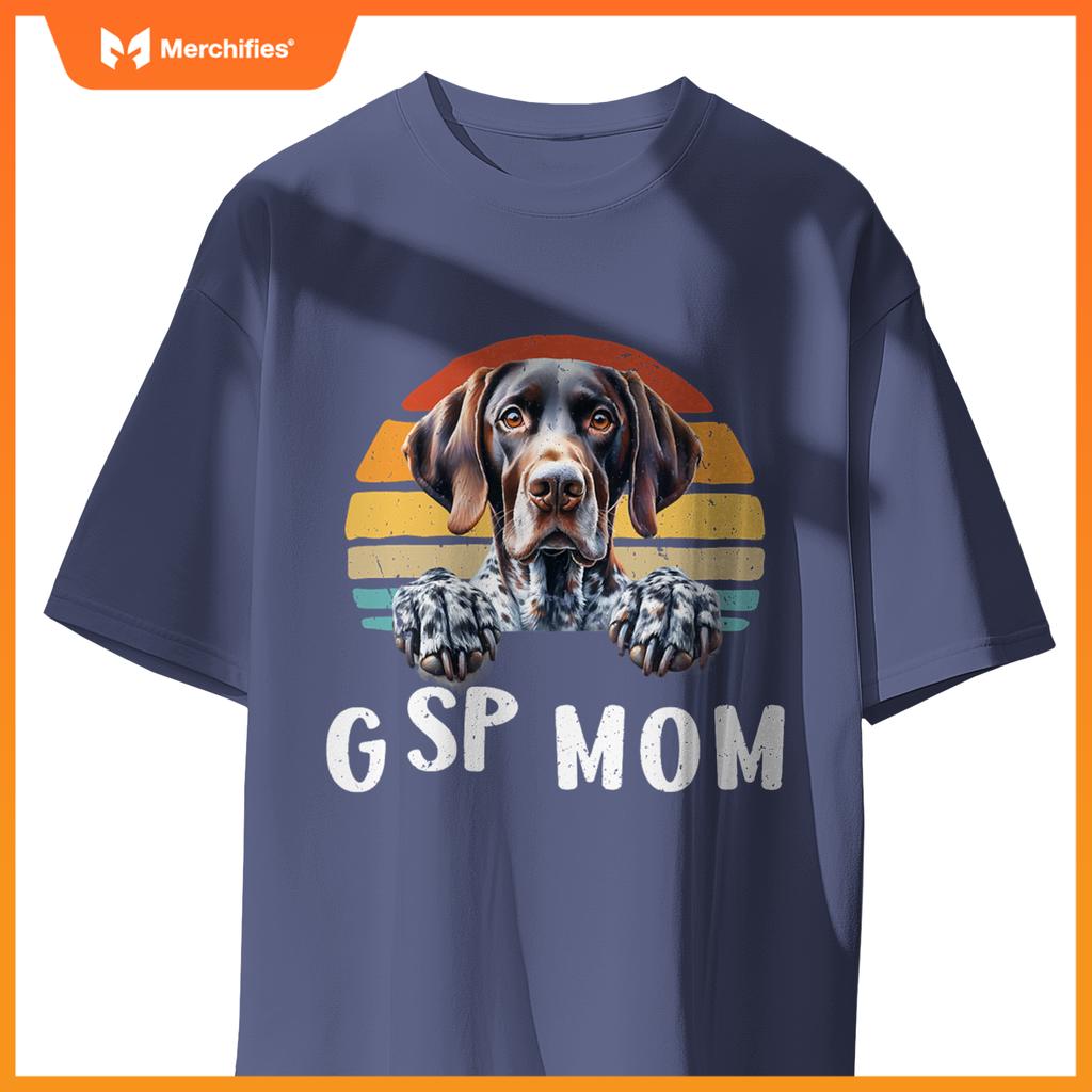 Gsp Mom German Shorthaired Pointer  Women Hunting Dog T-Shirt