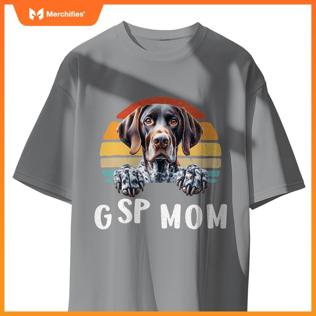 Gsp Mom German Shorthaired Pointer  Women Hunting Dog T-Shirt