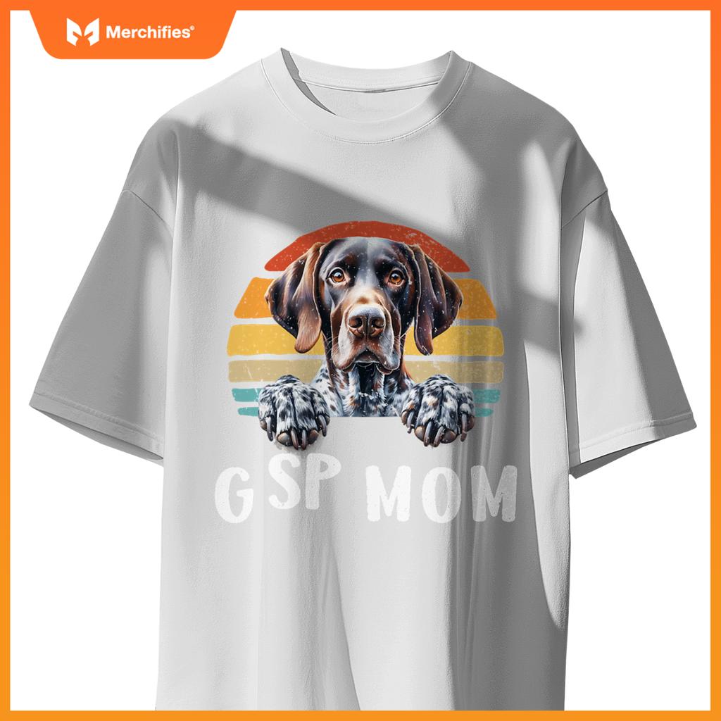 Gsp Mom German Shorthaired Pointer  Women Hunting Dog T-Shirt