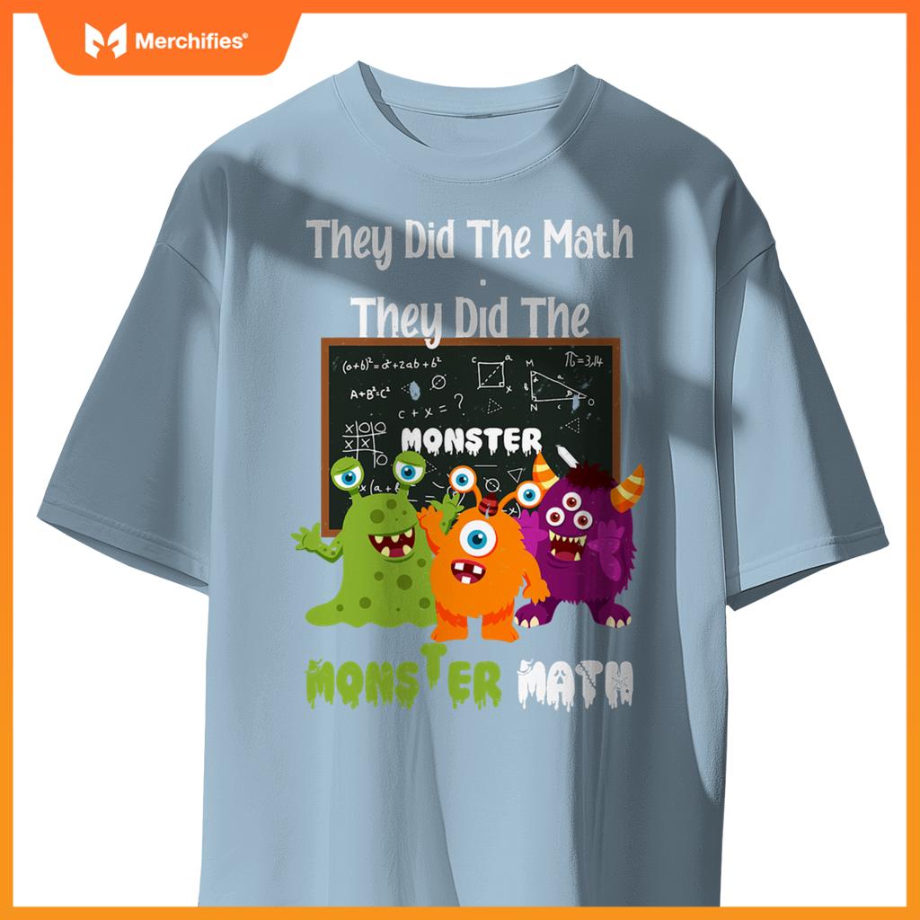Halloween math teacher shirt, They Did The Monster Math