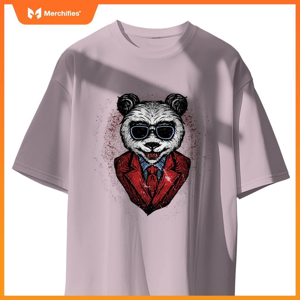 Halloween Scary Ceo Chef Boo Skeleton Panda Teddy T-Shirt