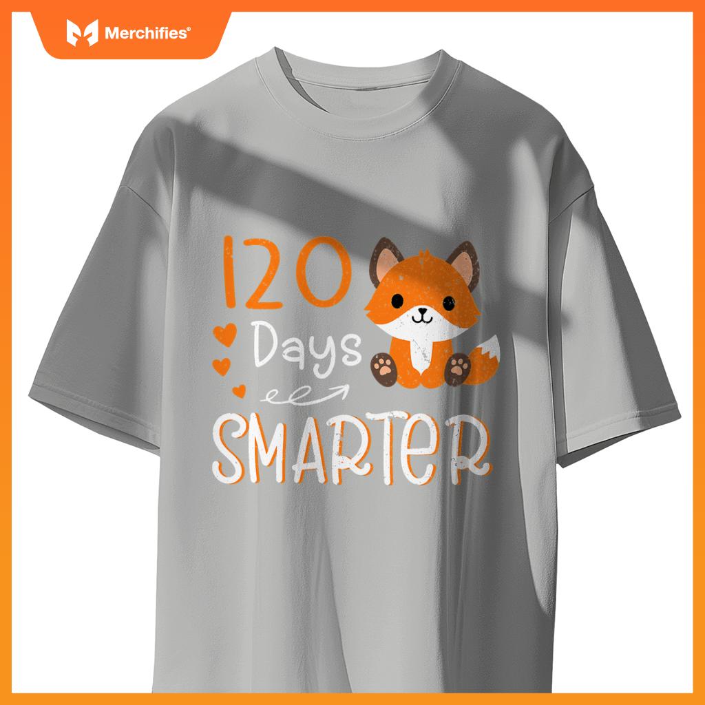 Happy 100 days of school smarter  cute fox teacher