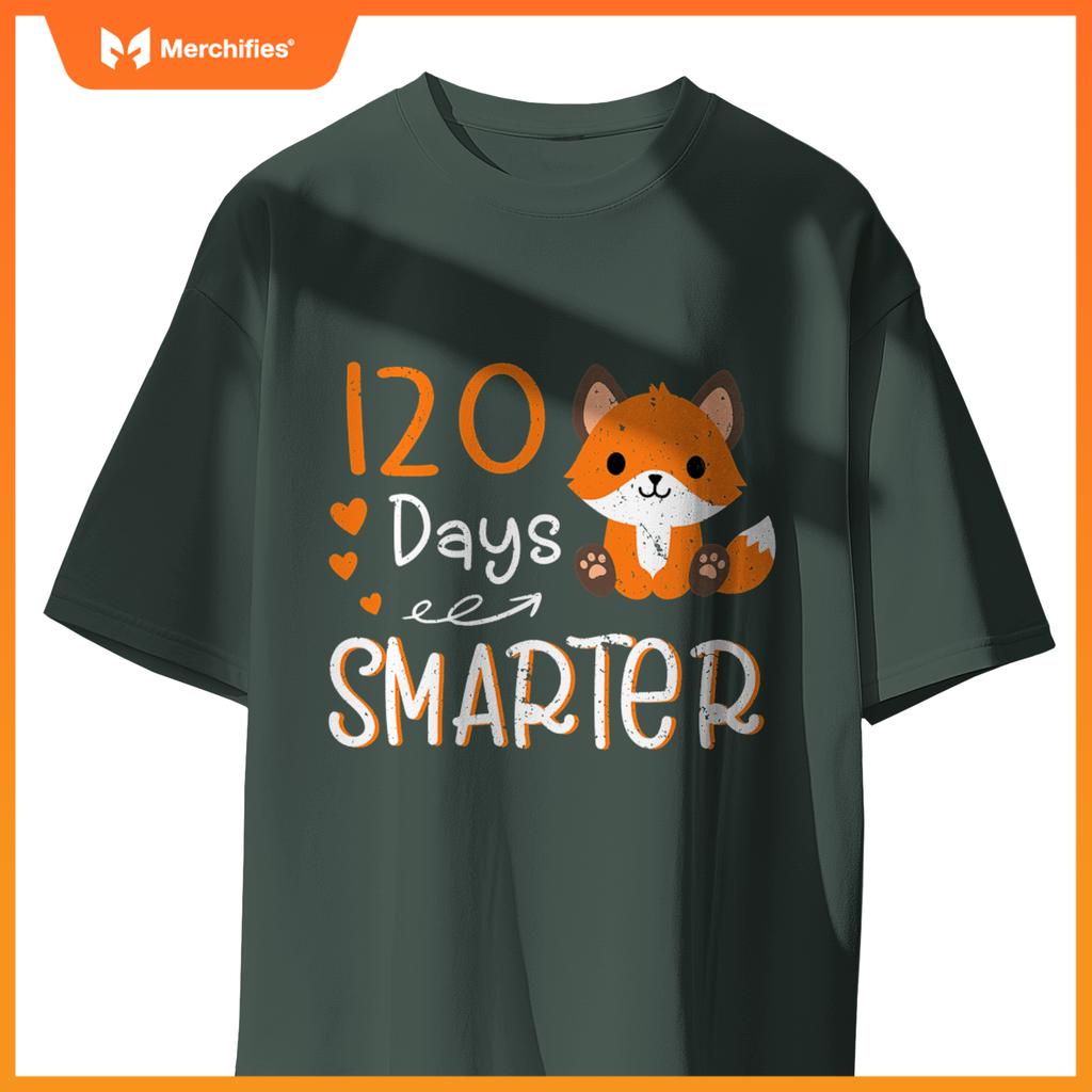 Happy 100 days of school smarter  cute fox teacher