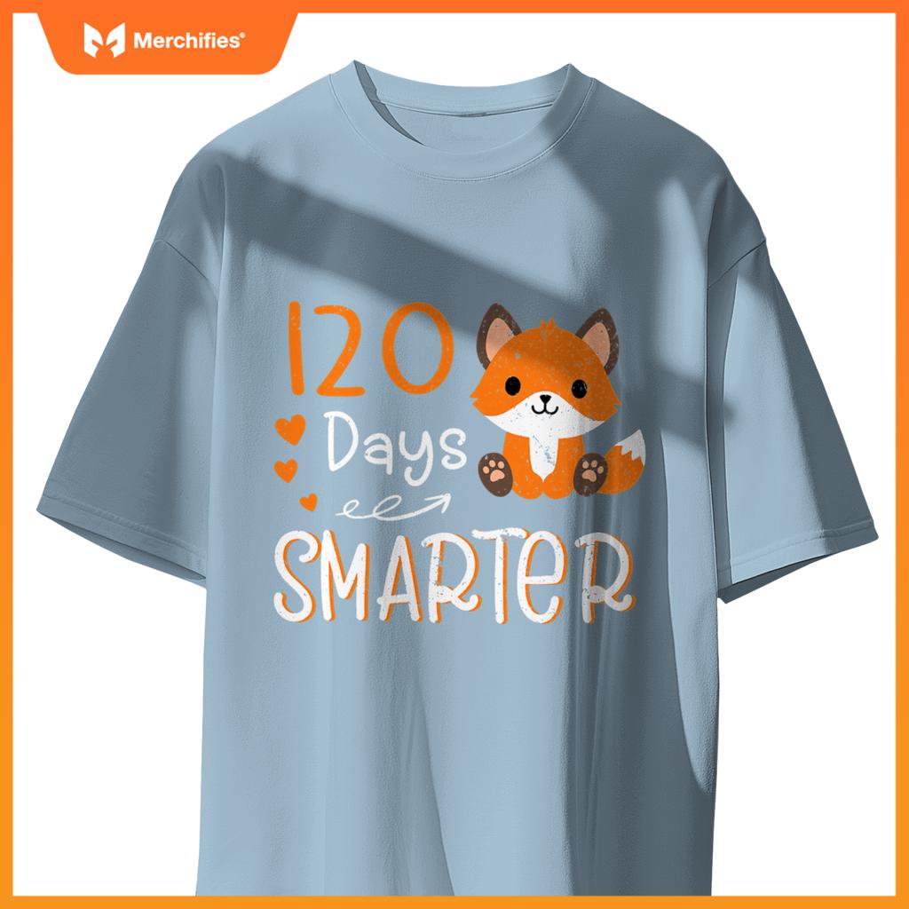 Happy 100 days of school smarter  cute fox teacher
