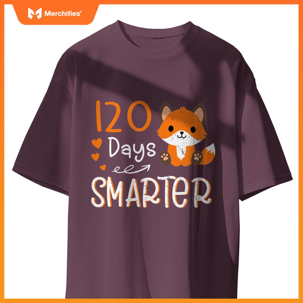 Happy 100 days of school smarter  cute fox teacher