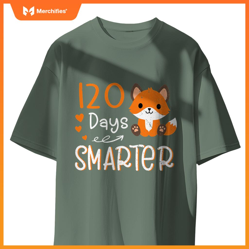 Happy 100 days of school smarter  cute fox teacher