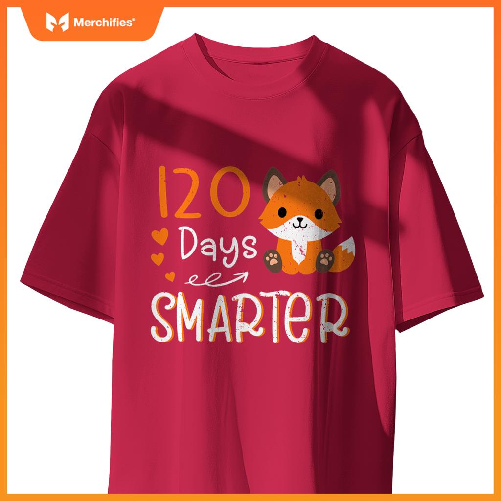 Happy 100 days of school smarter  cute fox teacher