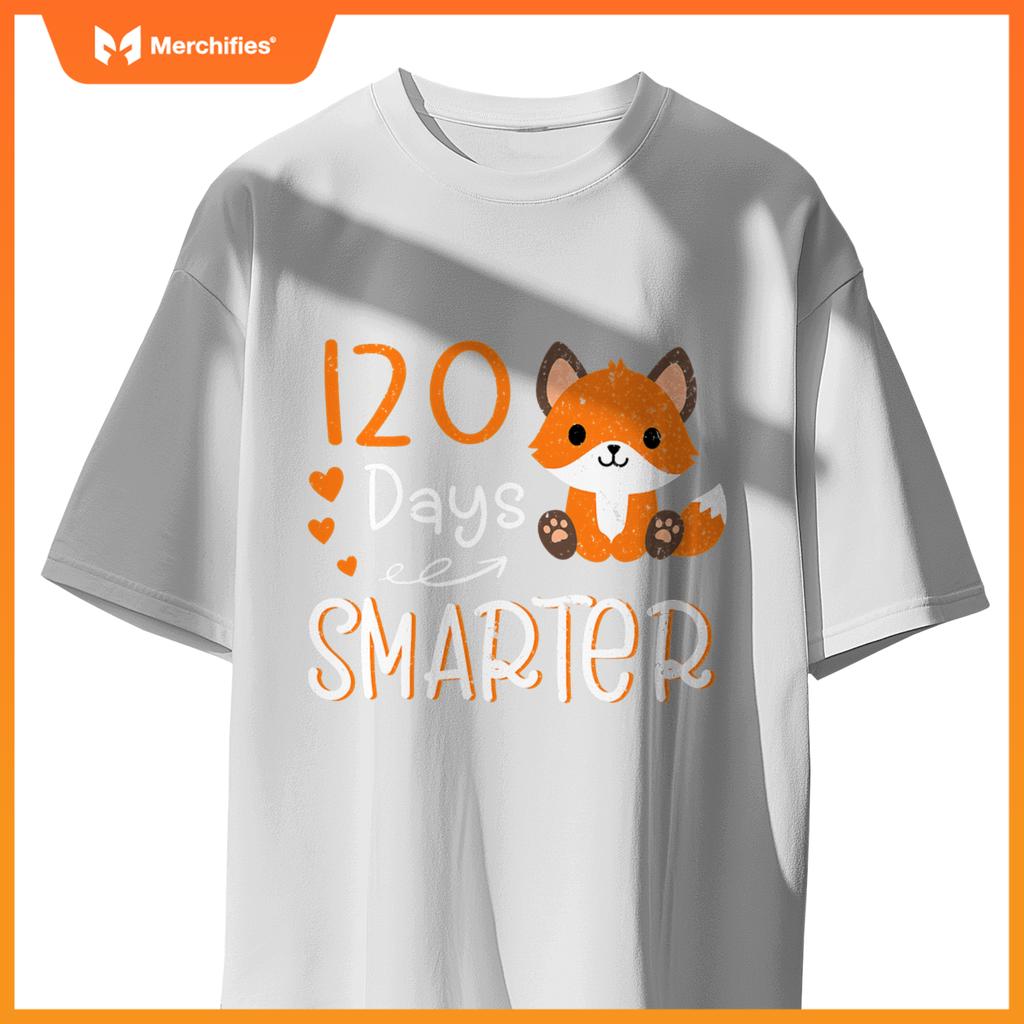 Happy 100 days of school smarter  cute fox teacher