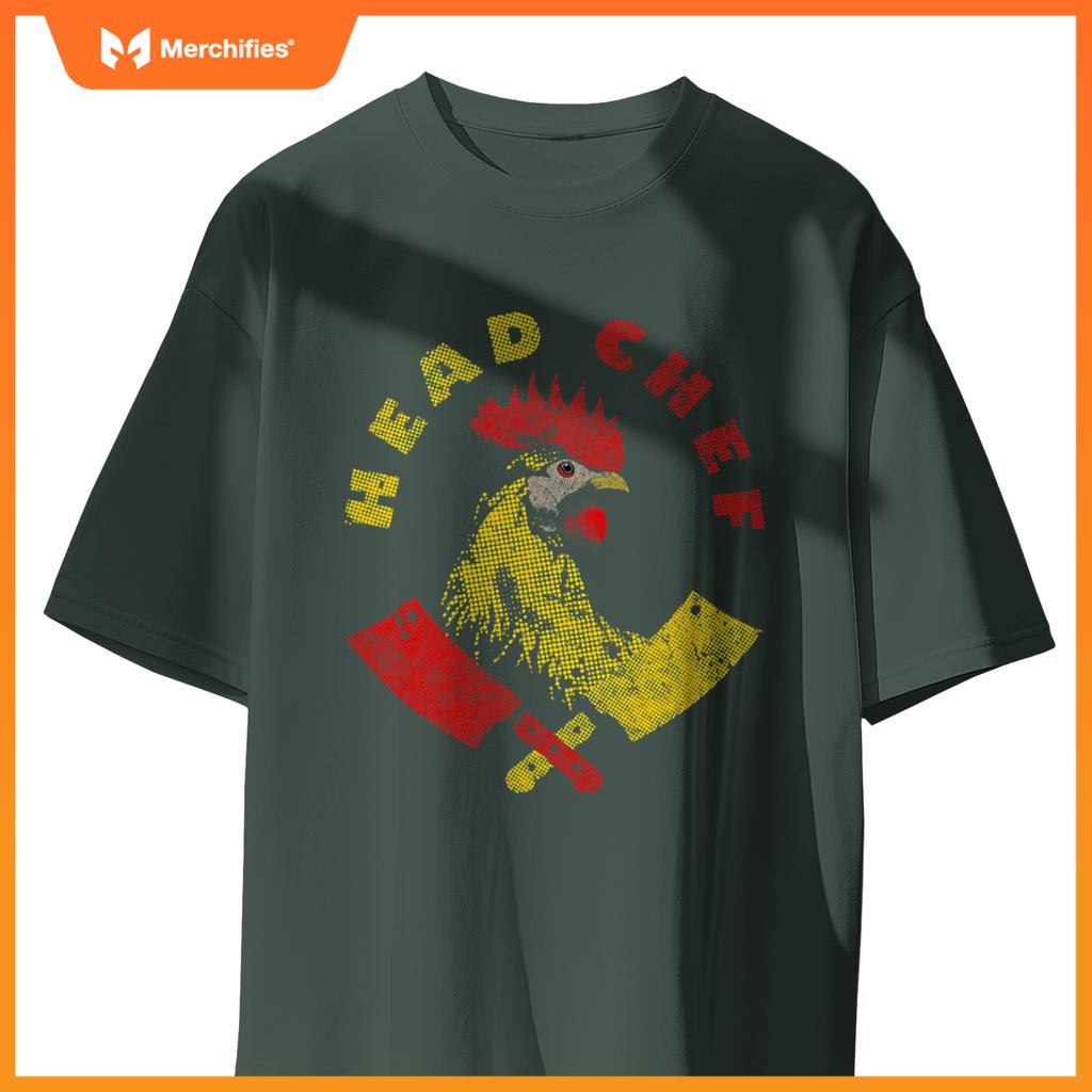 Head Chef Culinary Rooster  Head Chef Cooking T-Shirt