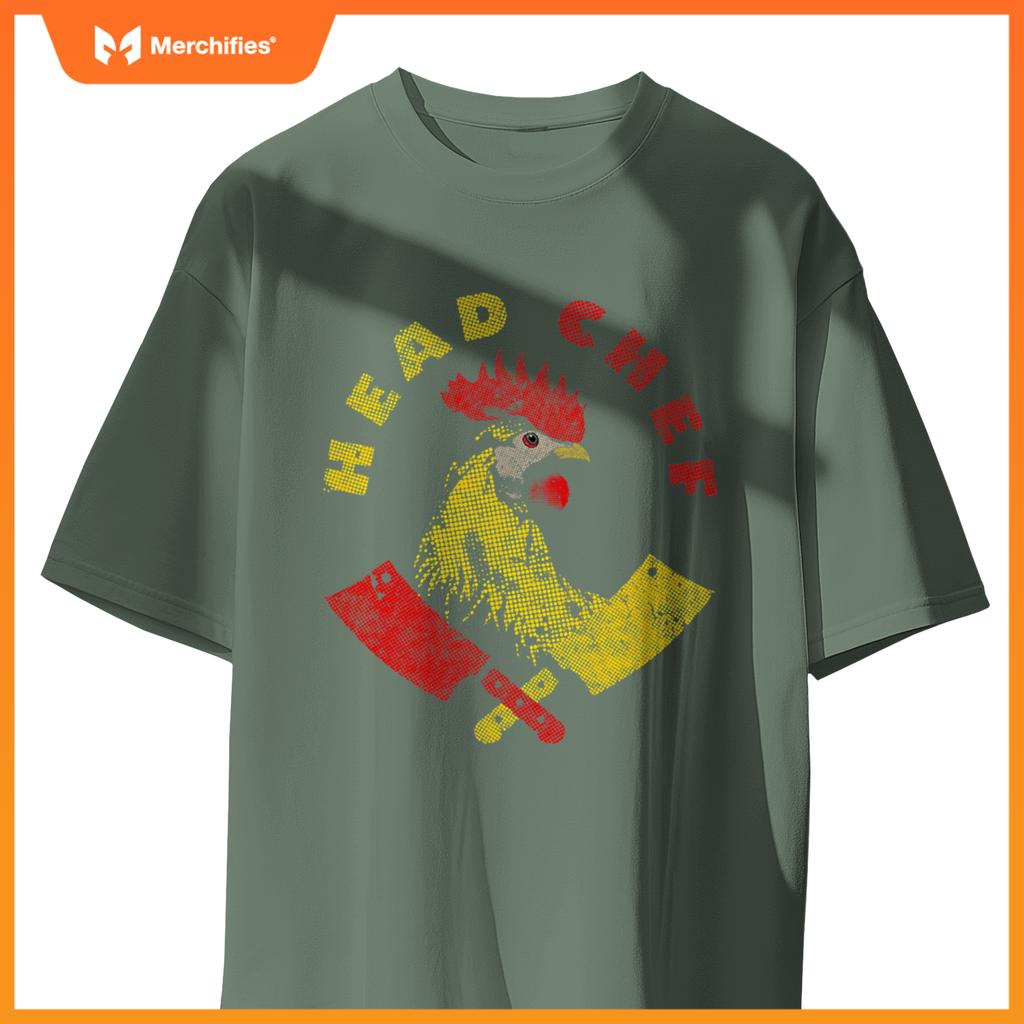 Head Chef Culinary Rooster  Head Chef Cooking T-Shirt