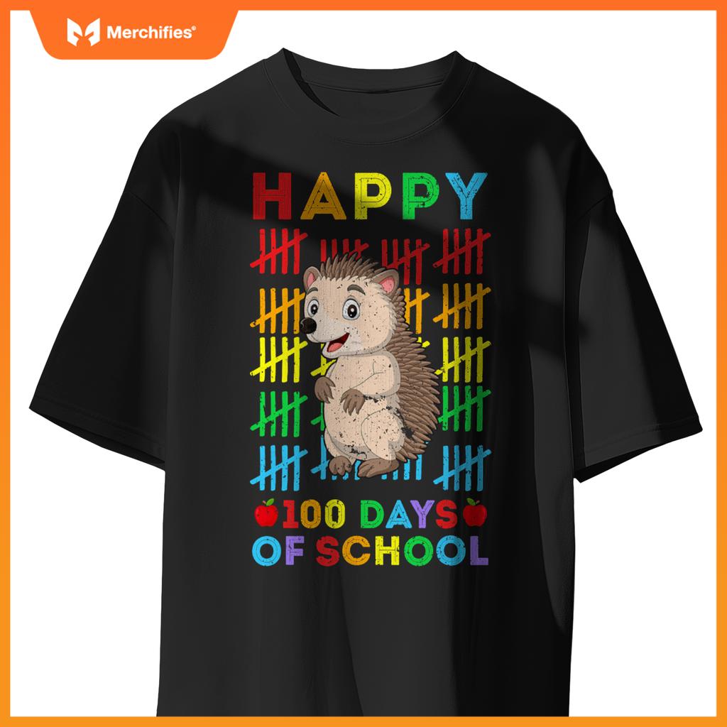 Hedgehog lovers teacher student happy 100 days of school