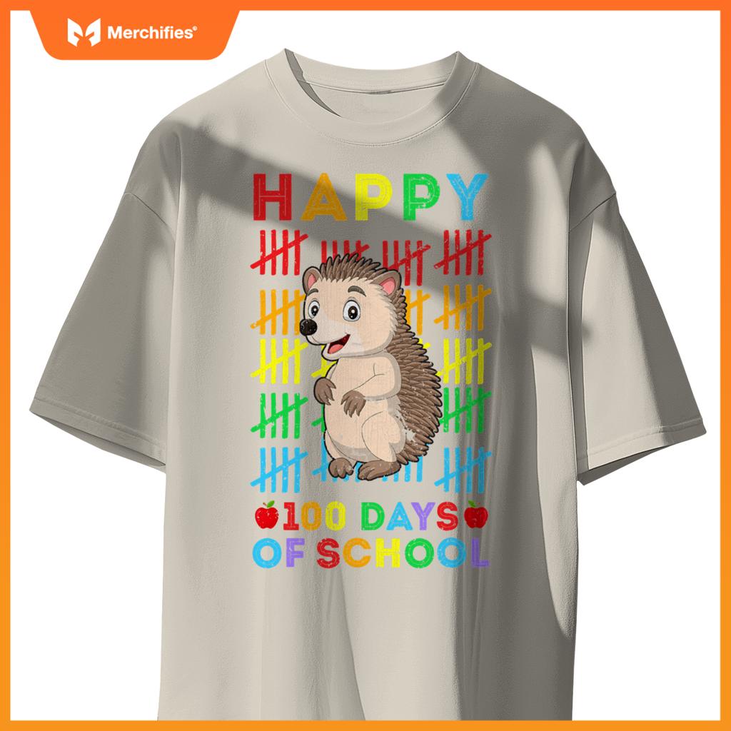 Hedgehog lovers teacher student happy 100 days of school