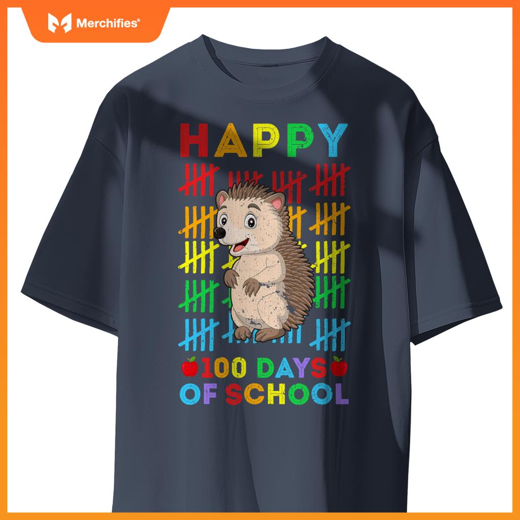 Hedgehog lovers teacher student happy 100 days of school