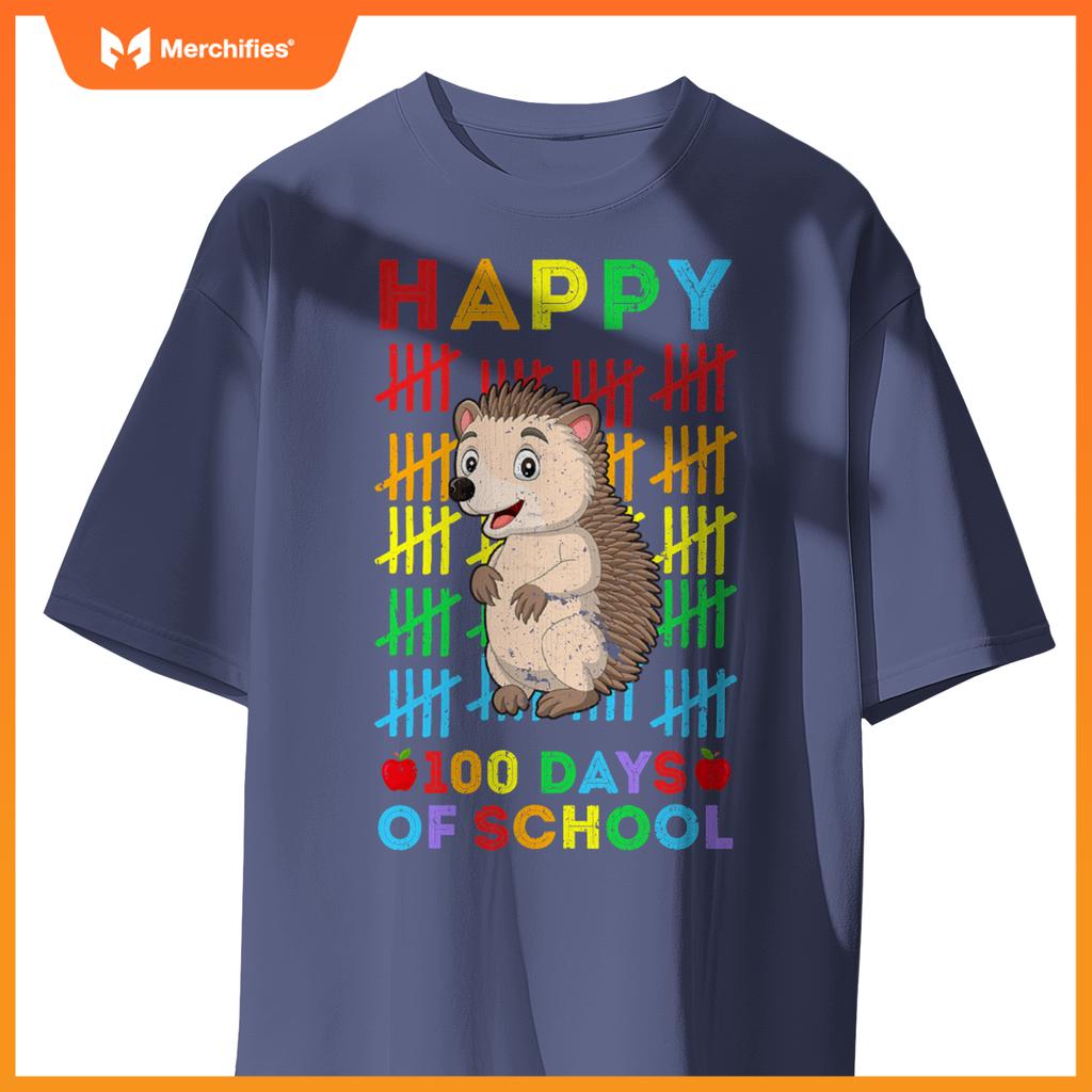 Hedgehog lovers teacher student happy 100 days of school